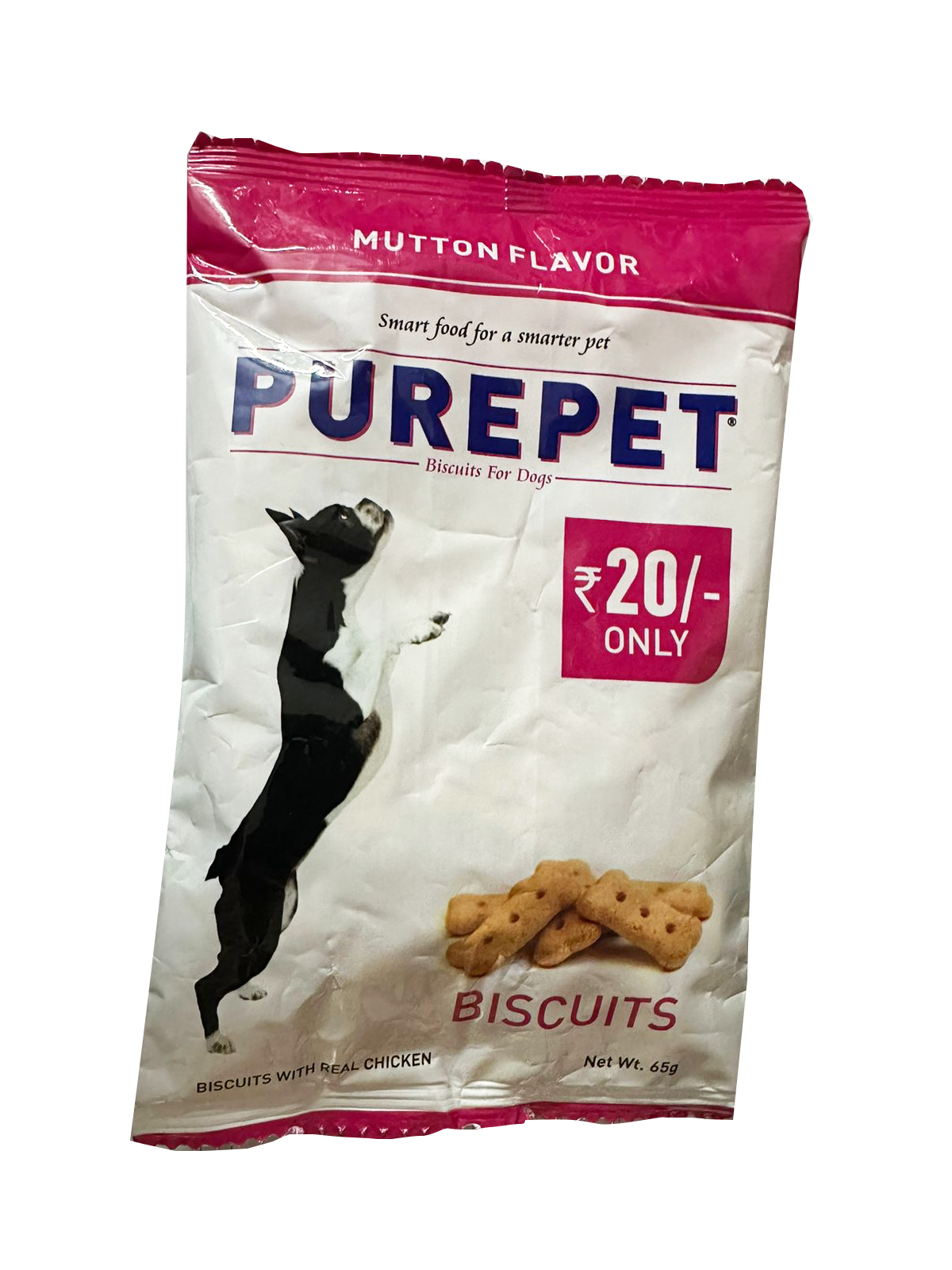 Purepet Biscuits Mutton Flavor for Dogs 65gm