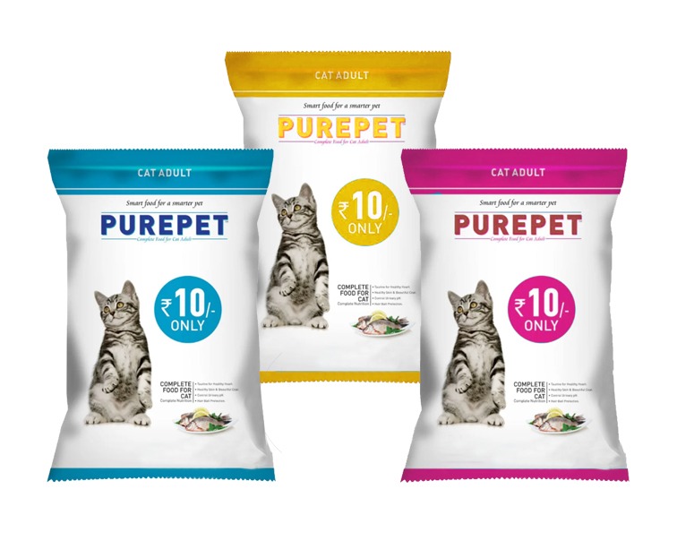 Purepet Adult Cat Laddi Combo 40gm(Pack of 50)