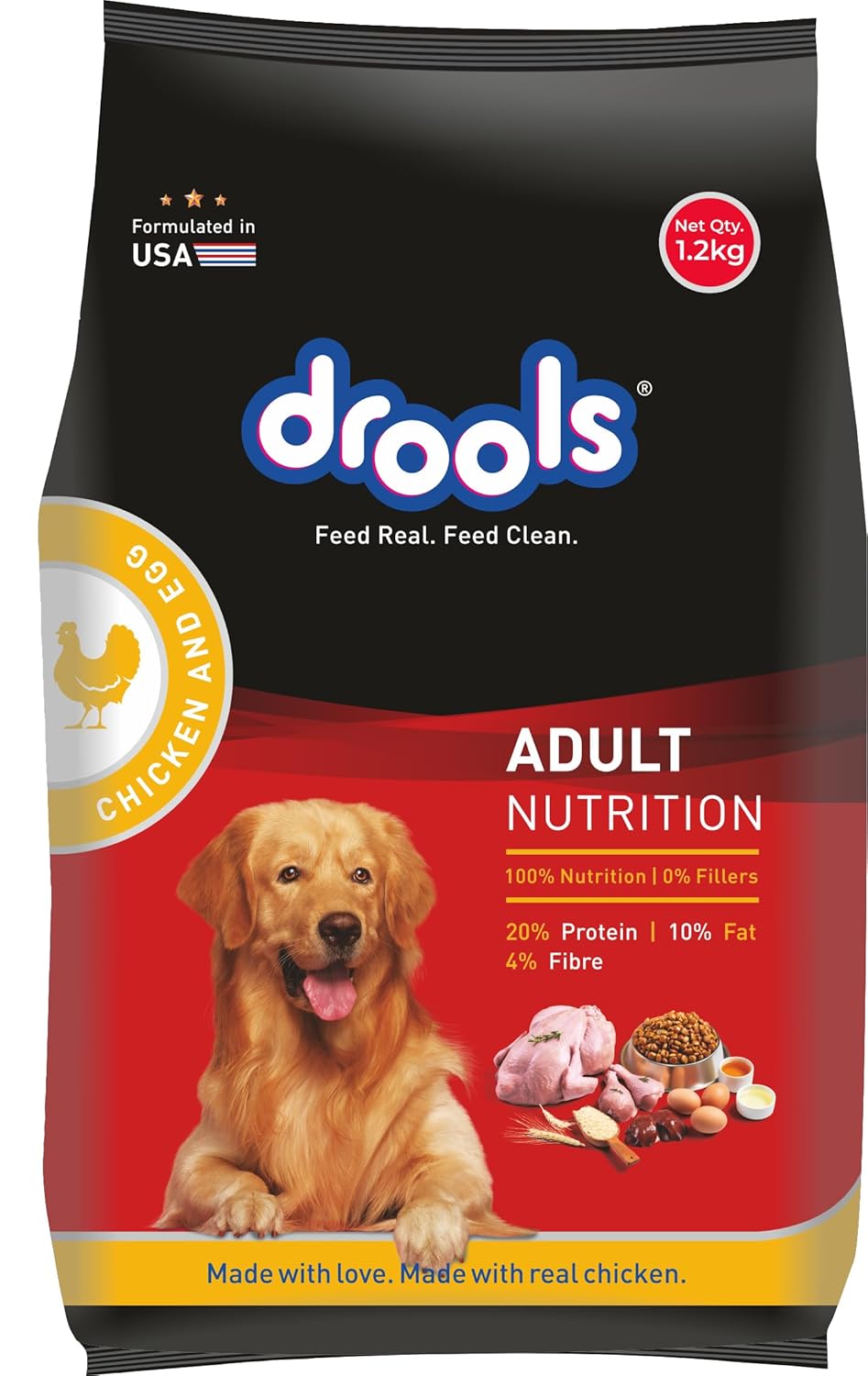 Drools Chicken and Egg Adult 1.2 KG     (1 Packet)