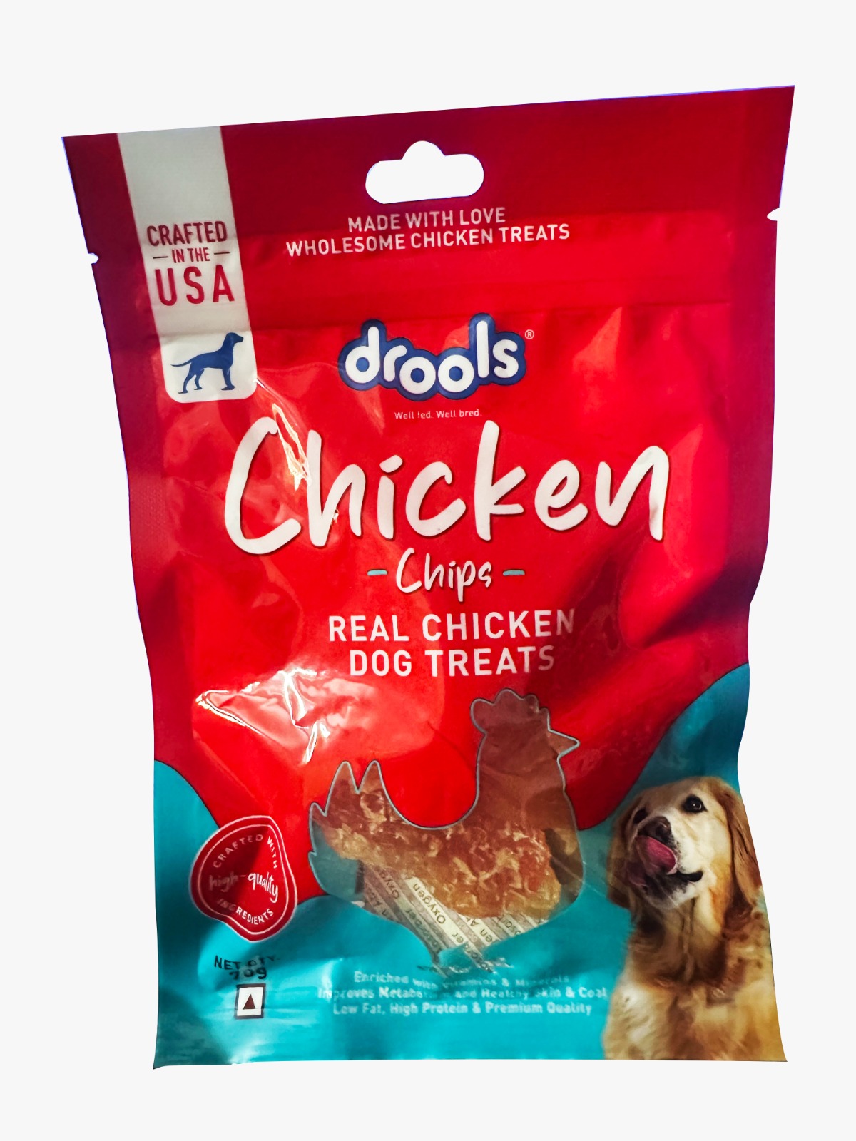 Drools Chicken Chips Dog Treat 70gm      (1 Packet)