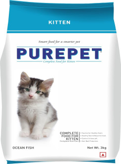 Purepet Kitten Ocean fish 3kg ( 1 Packet)