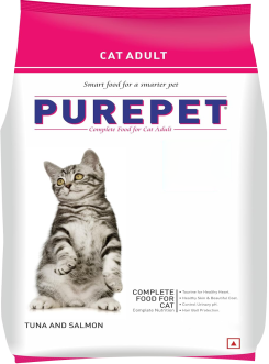 Purepet Cat Adult Tuna & Salmon 2.8kg. (1 Packet)