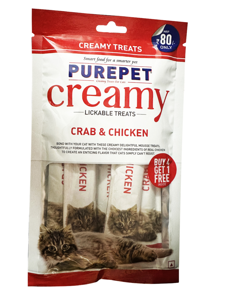Purepet Creamy Crab & Chicken 75 gm (Pack of 3)