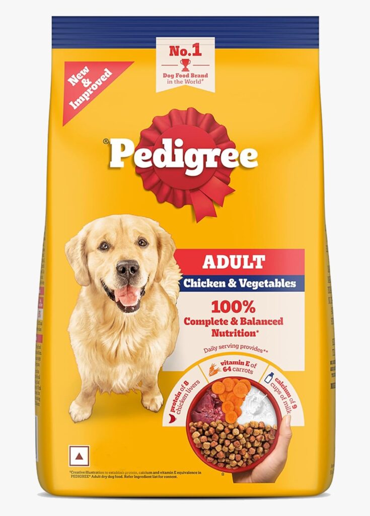 Pedigree Adult Dry Dog Food, Chicken & Vegetables, 1 kg