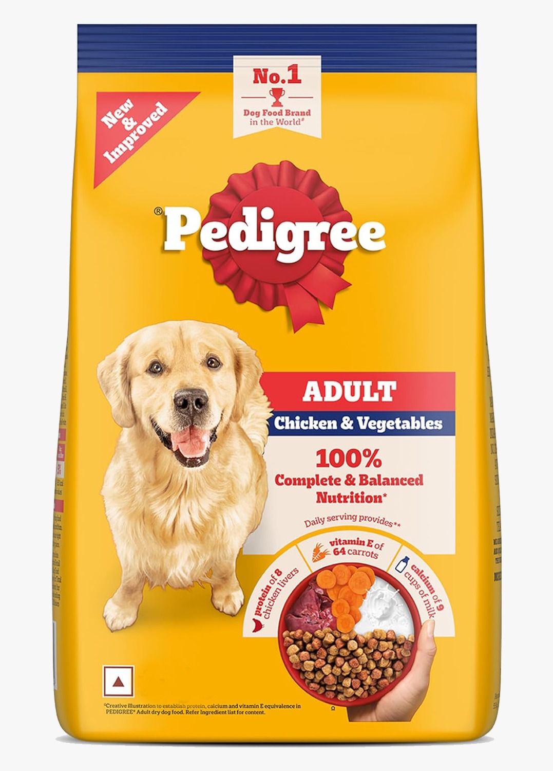 Pedigree Adult Dry Dog Food, Chicken & Vegetables, 1 kg