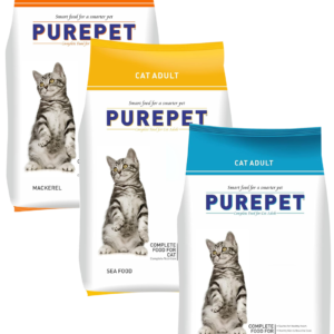Purepet Mackerel, Seafood and Ocean Fish Cat Adult 1kg (Pack of 3)