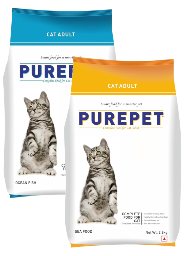 Purepet Ocean Fish and Seafood Cat Adult 2.8KG (Pack of 2)