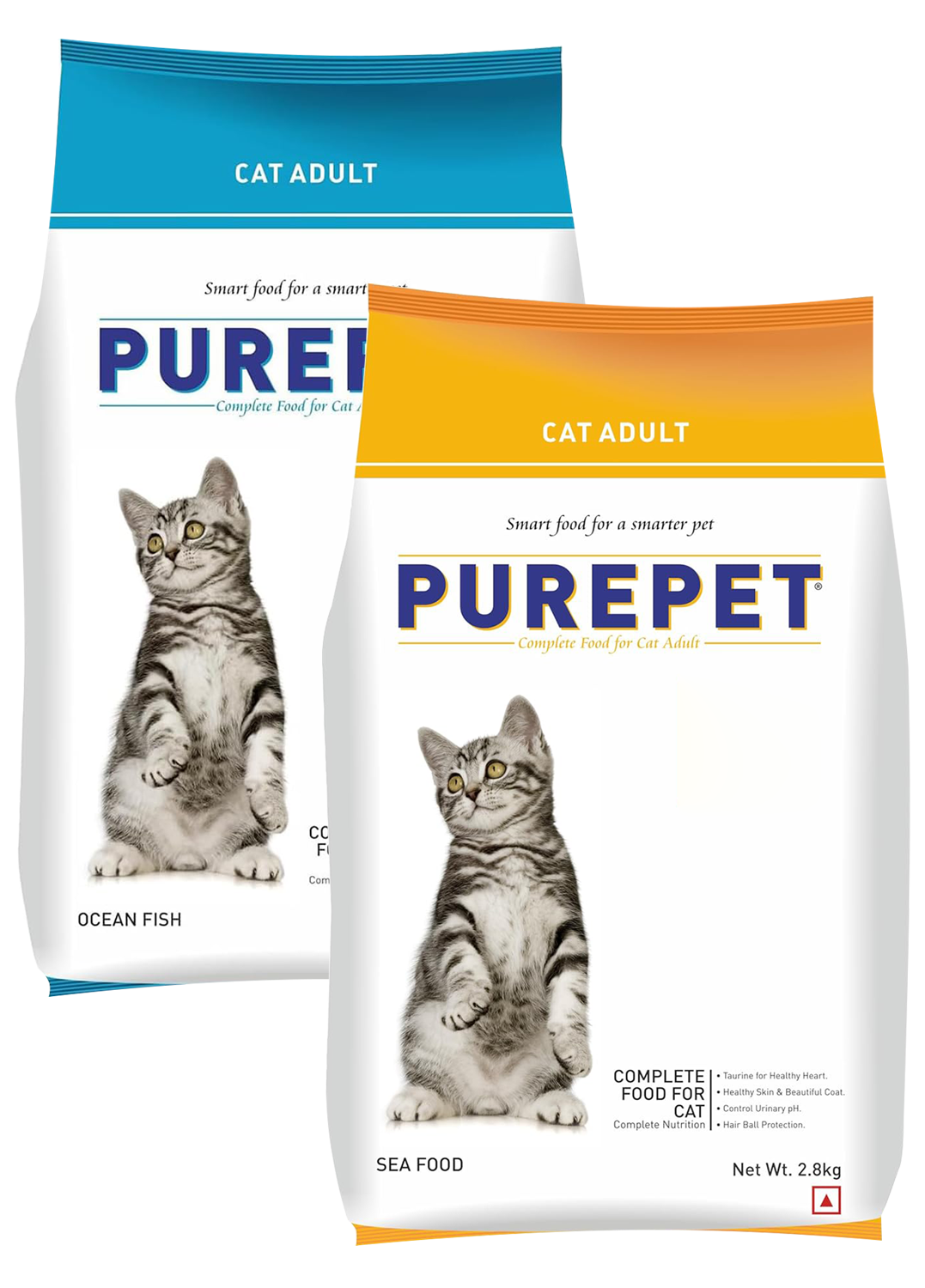 Purepet Ocean Fish and Seafood Cat Adult 2.8KG (Pack of 2)