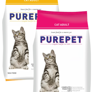 Purepet Seafood and Tuna and Salmon Cat Adult 2.8KG (Pack of 2)