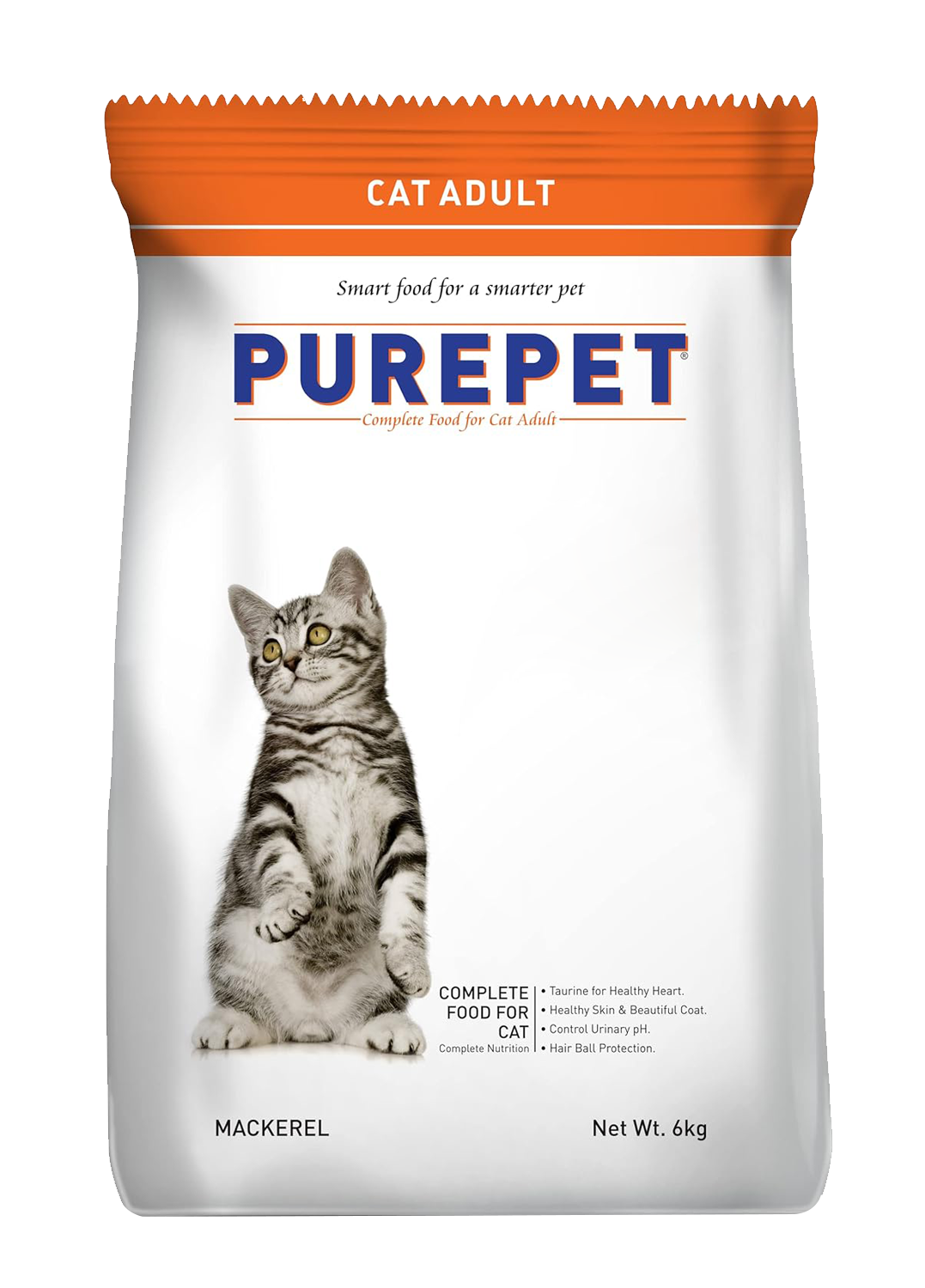 Purepet Mackerel Cat Adult 6KG