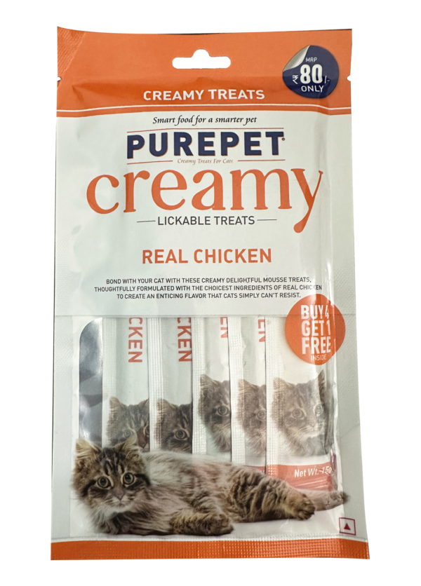 Purepet Creamy Real Chicken 75 gm ( Pack of 3)