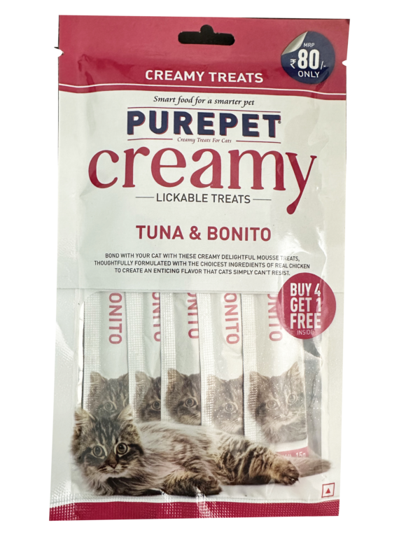 Purepet Creamy Tuna & Bonito 75 gm (Pack of 3)