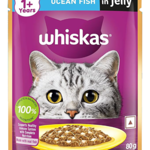 Whiskas Adult (+1 year) Wet Cat Food Ocean Fish 80g (pack of 14)