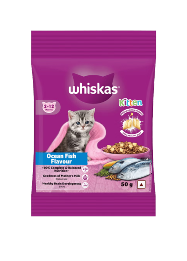 Whiskas Junior  Ocean Fish 50 GM ( pack of 6)
