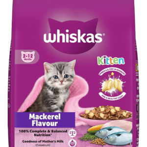 Whiskas Kitten (2-12 months) Dry Cat Food Food, Mackerel, 1.1kg Pack