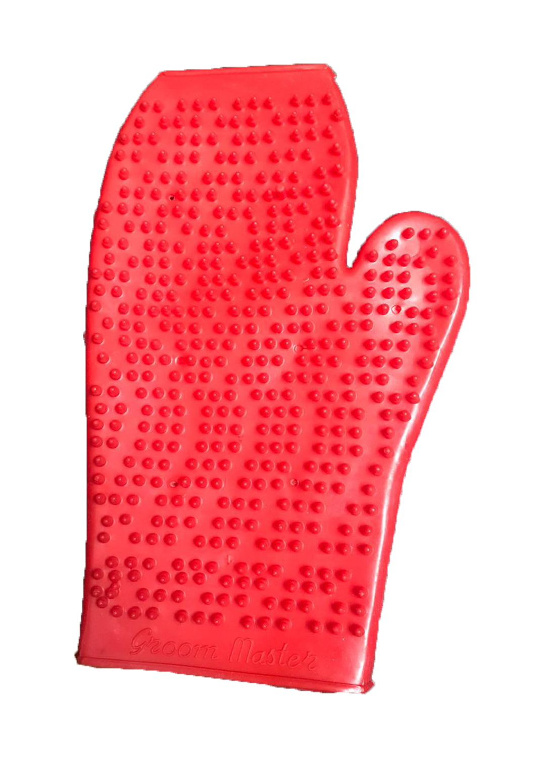 BATH GLOVES SUPER DOG IN THUMB TYPE Red