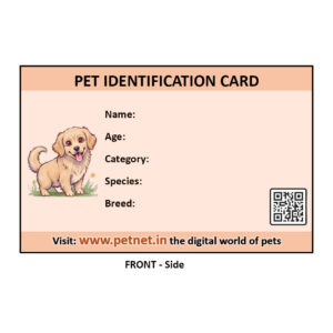 Pet Identification Card – Dog (Peach color)