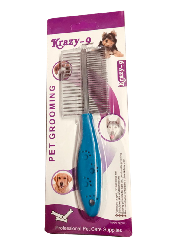 Krazy 9 Double Side Comb – Blue