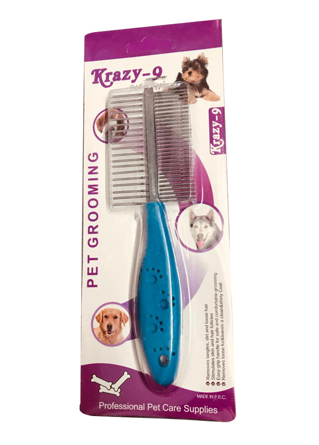 Krazy 9 Double Side Comb - Blue