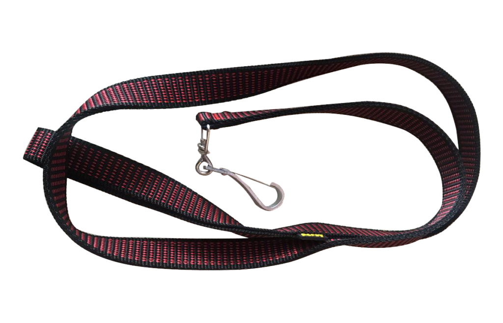 Leash 1’Inch Red and Black