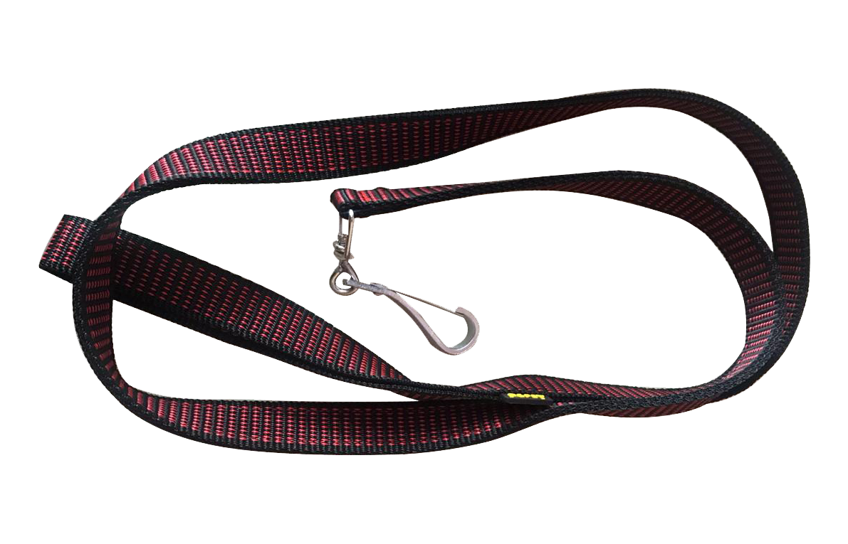 Leash 1'Inch Red and Black