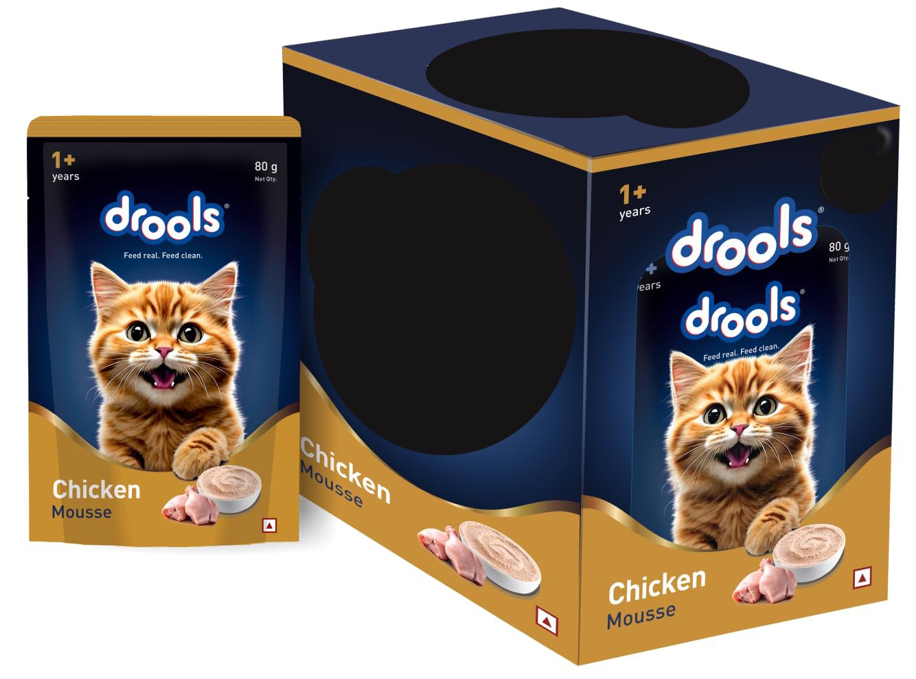 Drools Chicken Mousse Cat 80gm (Pack of 5)