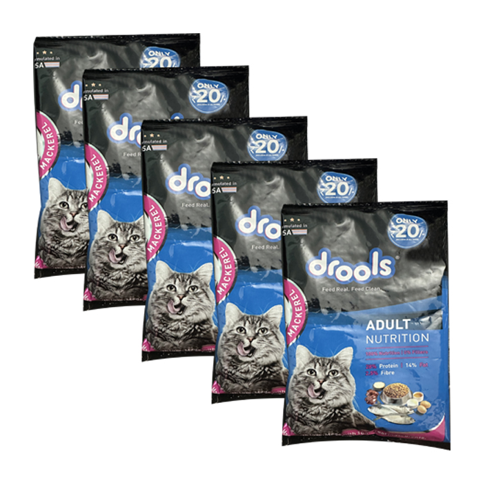 Drools  Adult Cat  Food Mackerel 40g(Pack of 5)