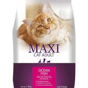 Maxi Ocean Fish Dry Adult Cat Food 1.2kg (Pack of 3)