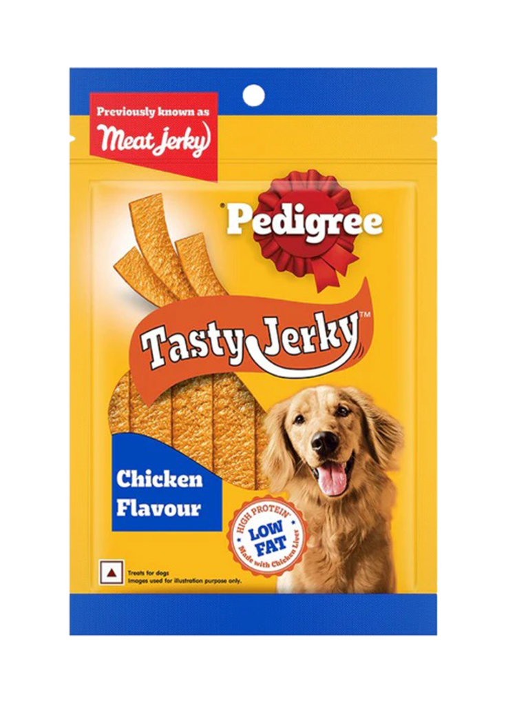 Pedigree Tasty Jerky Chicken Flavor 70gm (Pack of 5)