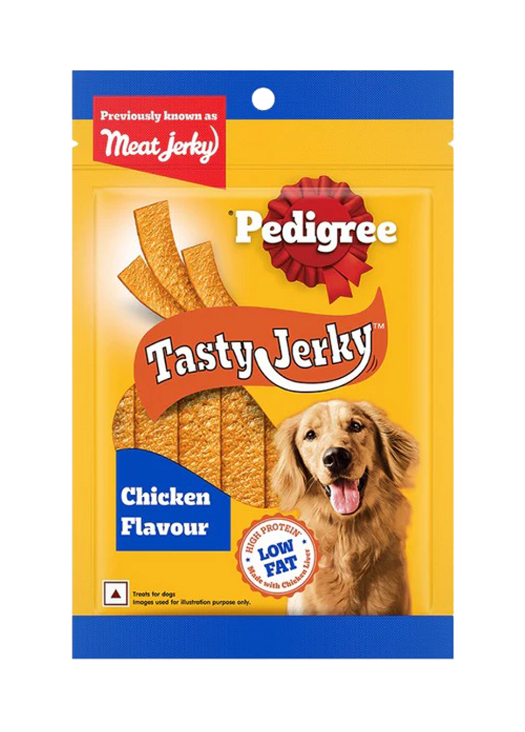 Pedigree Tasty Jerky Chicken Flavor 70gm (Pack of 5)