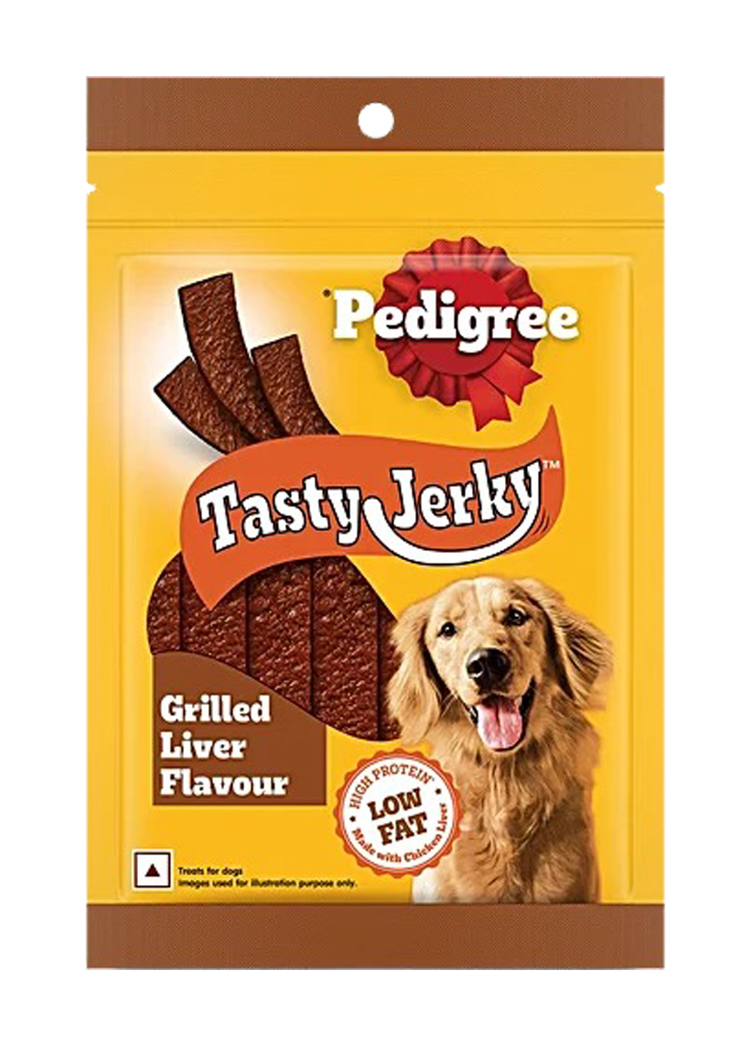 Pedigree Tasty Jerky Grilled Liver Flavor 70gm (Pack of 5)