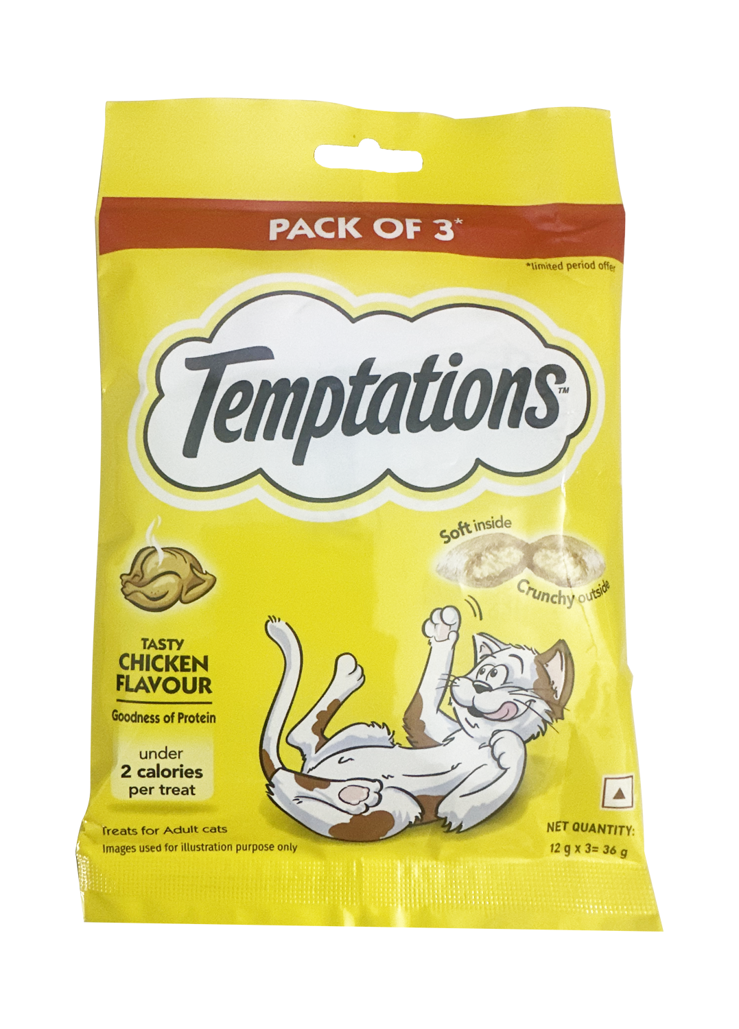 Temptation Tasty Chicken 36 GM (Pack of 4)