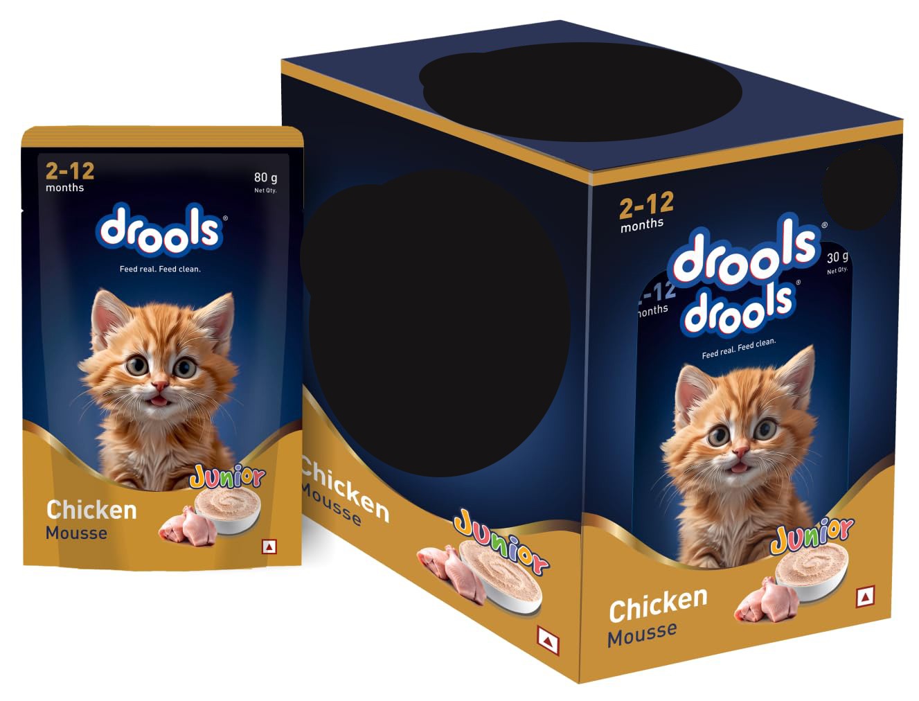 Drools Chicken Mousse Kitten 80gm (Pack of 5)