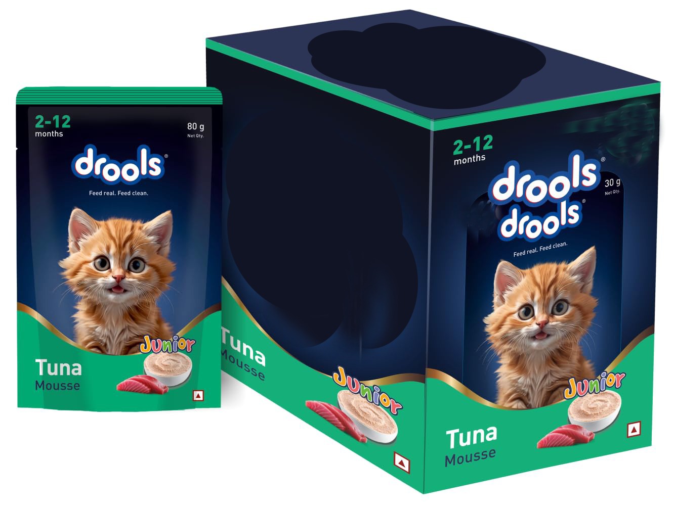 Drools Tuna Mousse Kitten 80gm (Pack of 5)